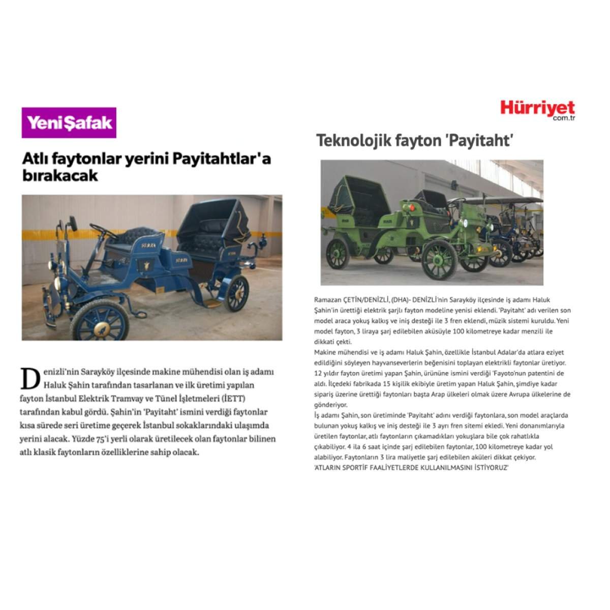 Atlı faytonlar yerini Payitahtlar`a bırakacak