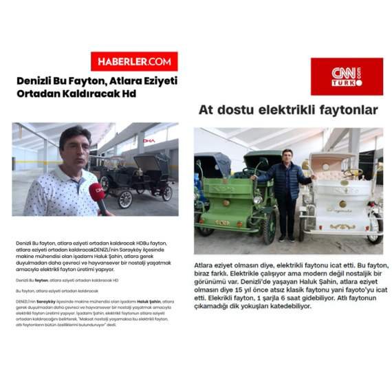 At dostu elektrikli faytonlar 