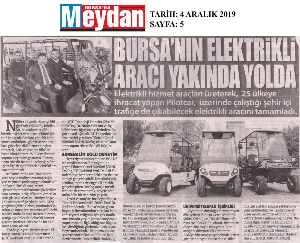 Pilotcar ve Bursa Teknik Üniversitesi İşbirliği