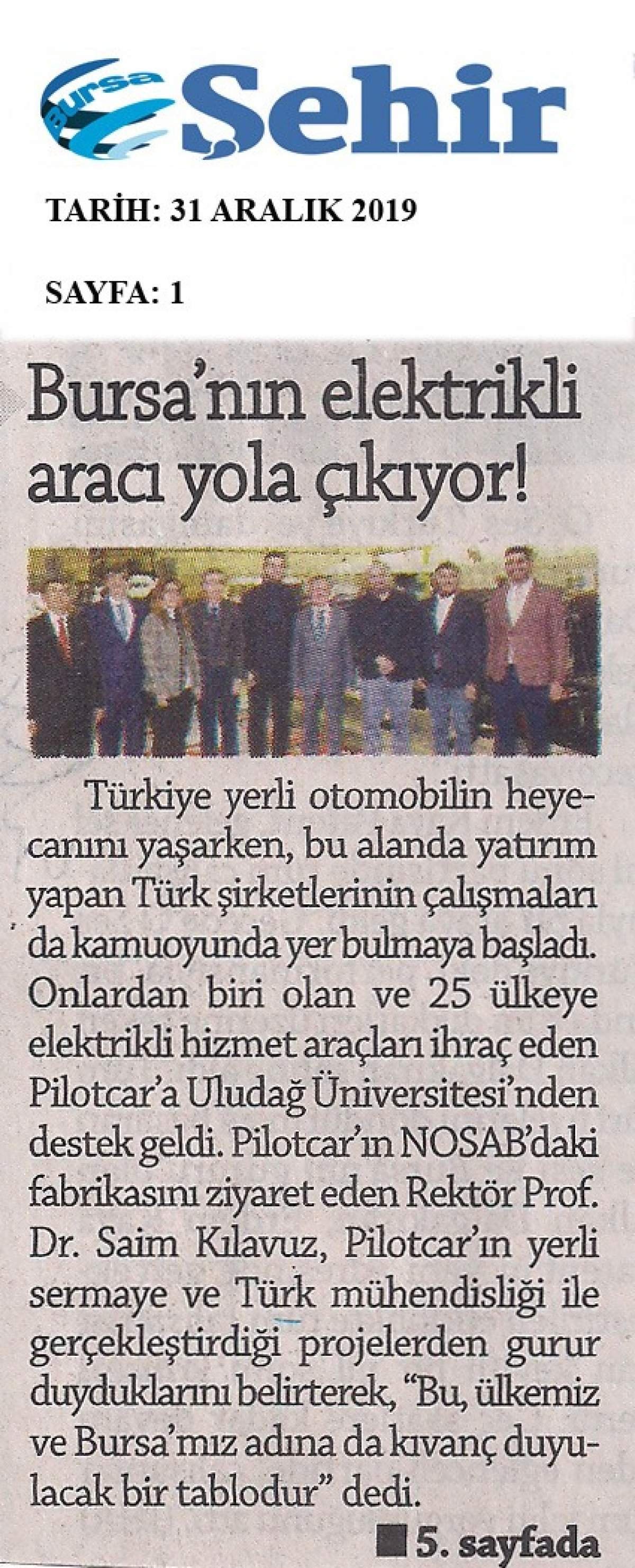 Pilotcar ve Uludağ Üniversitesi