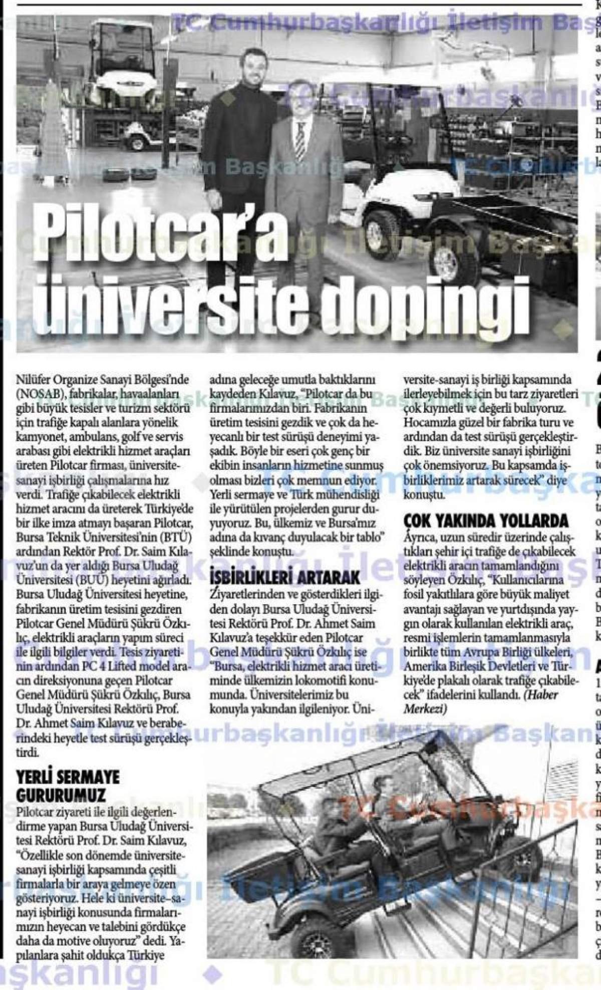 Pilotcar ve Uludağ Üniversitesi